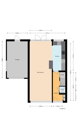 Floorplan - Populierenhof 26, 2411 TA Bodegraven